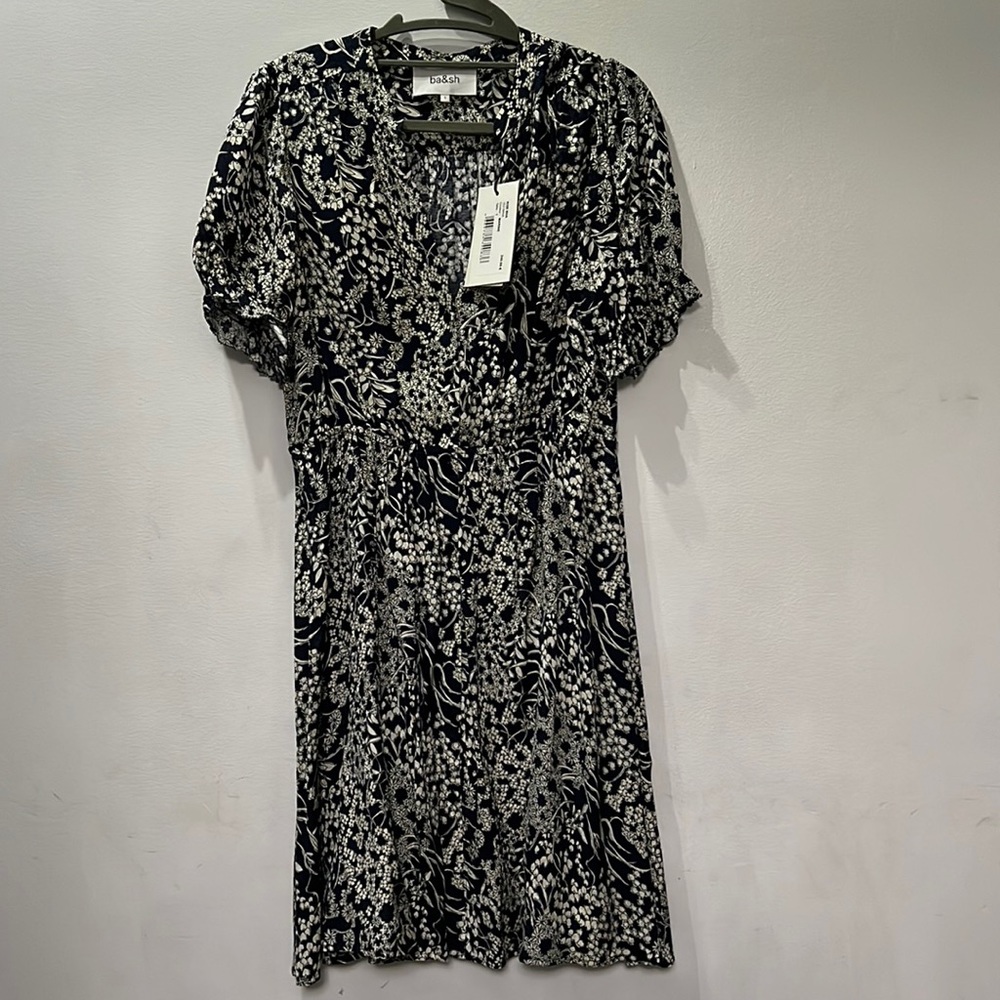 Size I bas&sh dress. Style name Robe Maia. Color Marine. Brand new with tags.